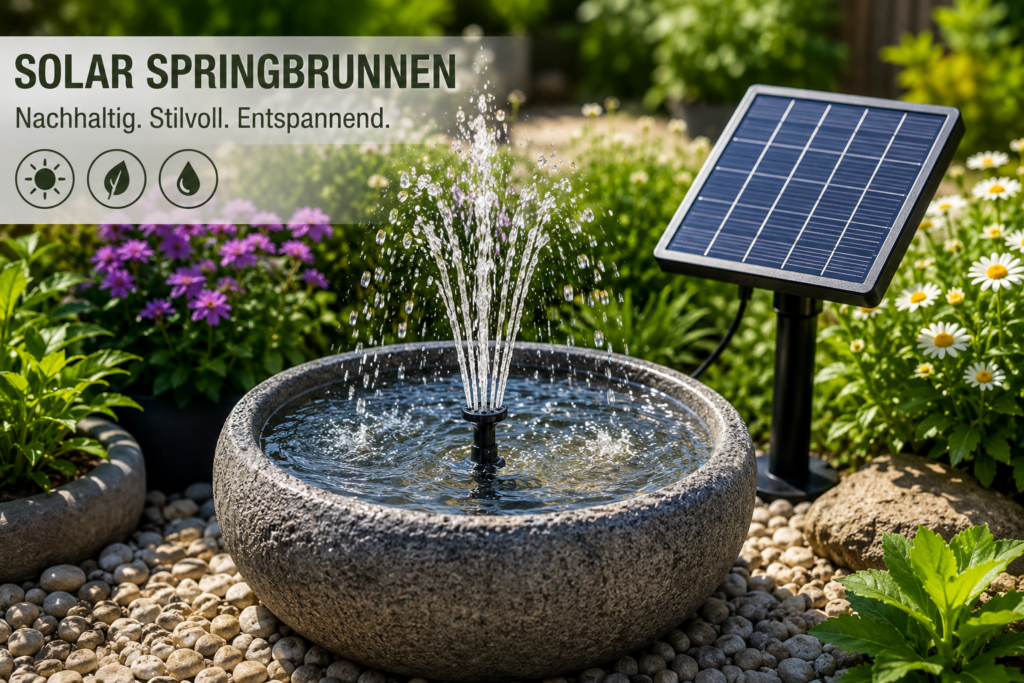 solar springbrunnen